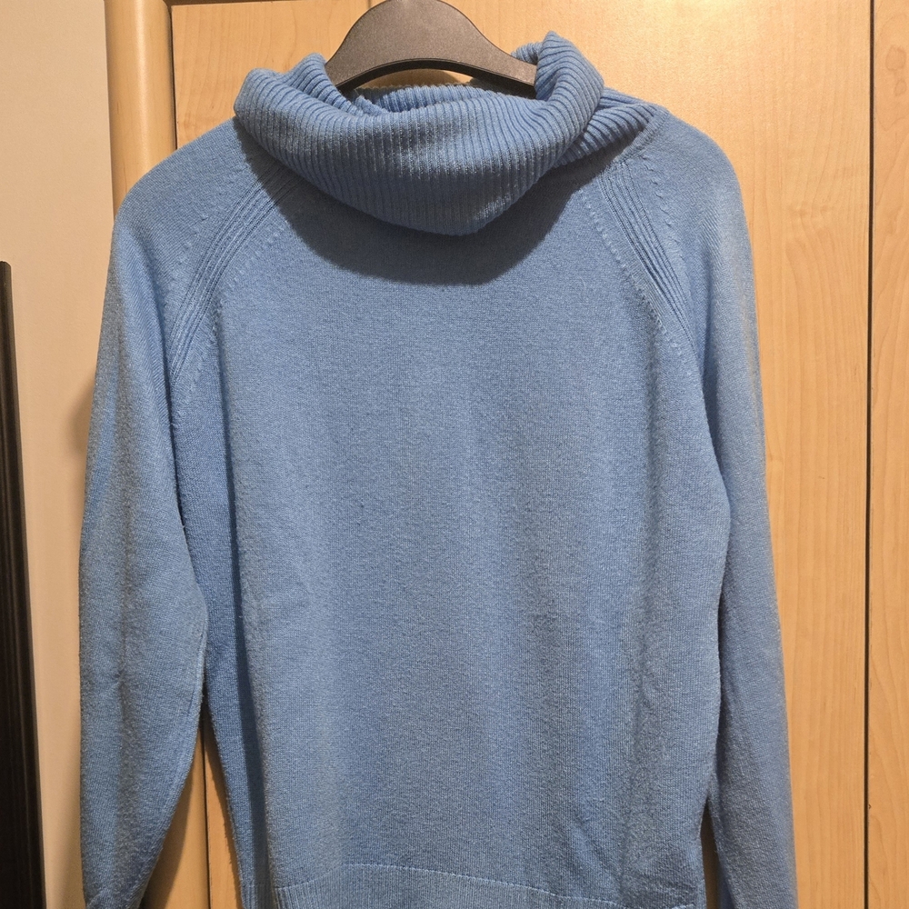 Marks & Spencer Women's Blue Turtleneck Top